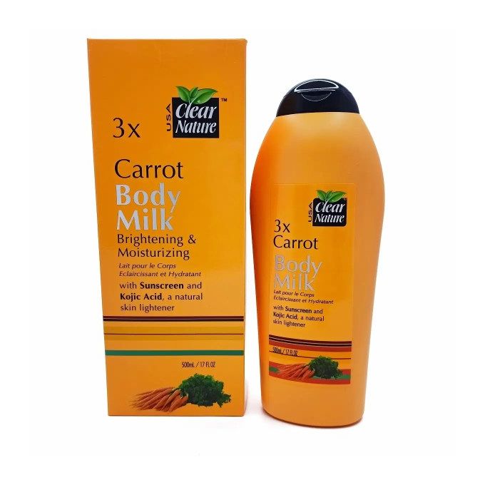Clear Nature 3X Carrot Body Milk - 500ml