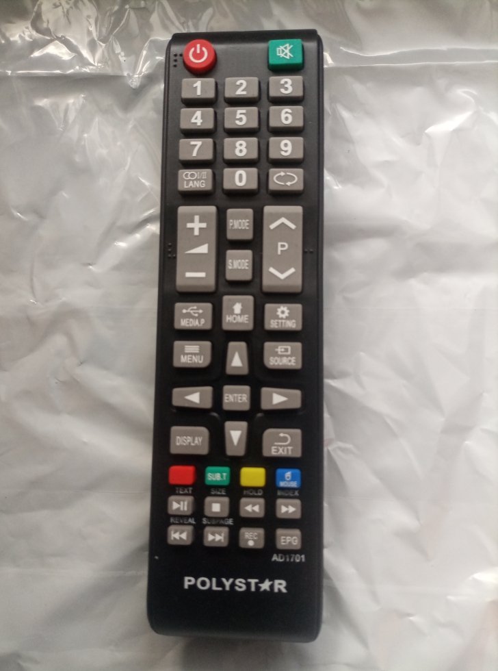 Replacement polystar & VON Smart TV Controller control black