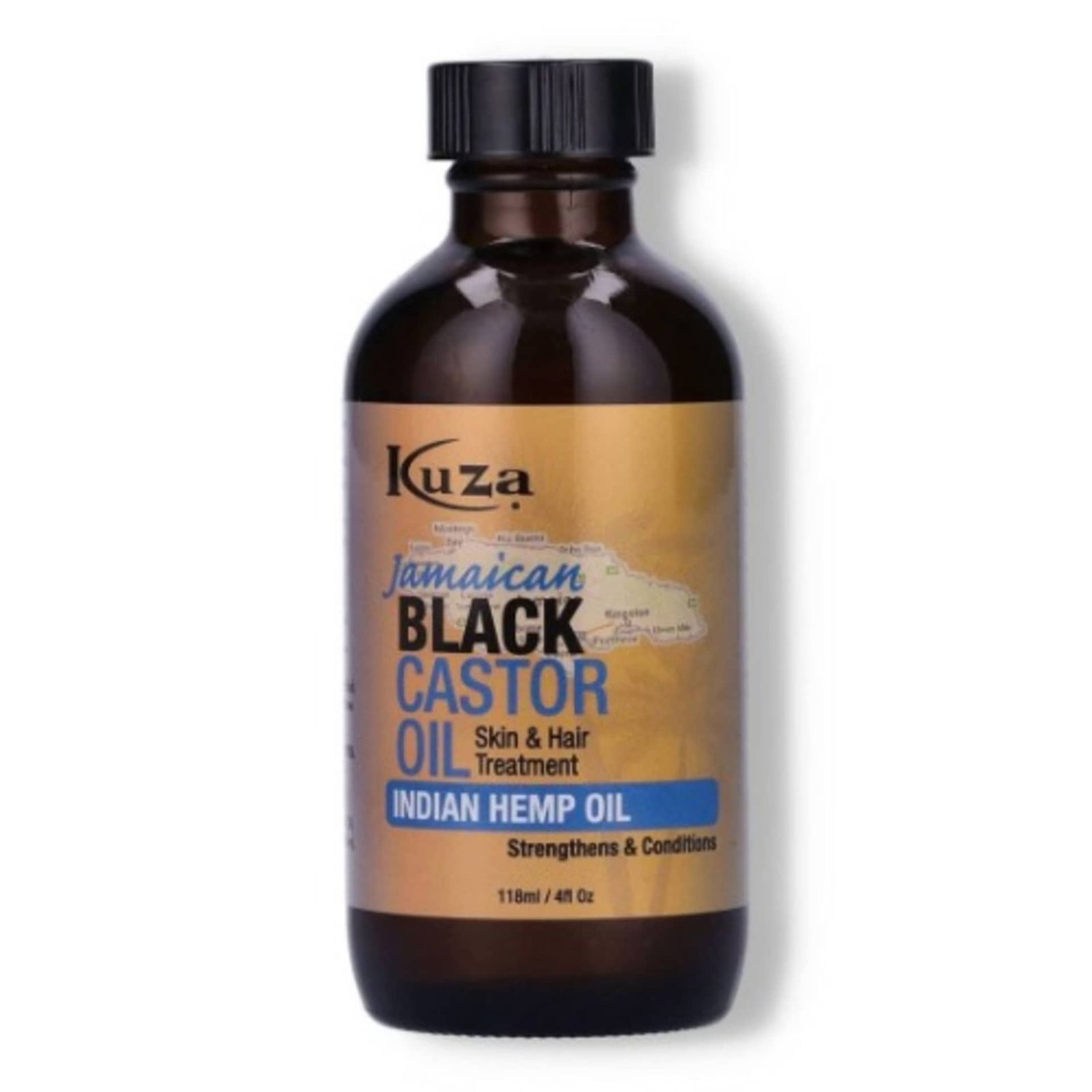 Kuza Naturals Jamaican Black Castor Oil Indian Hemp Oil - 4oz