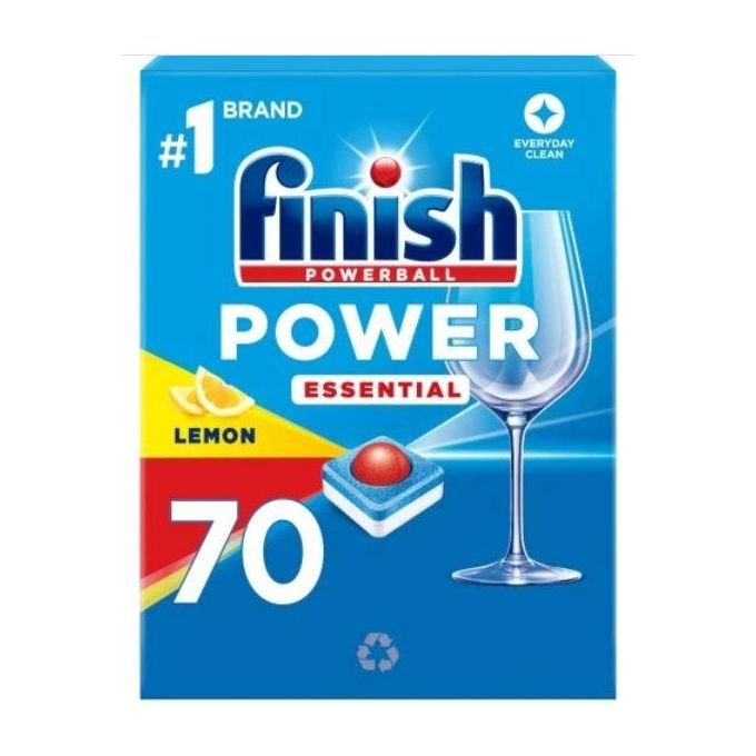 Finish Dishwasher Tablets All In 1 Powerball Lemon 70Tabs
