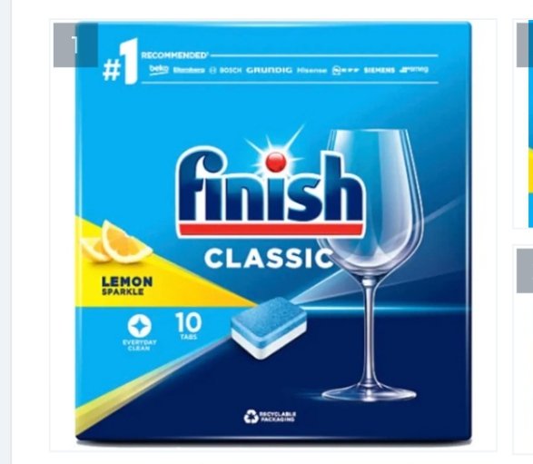 Finish Dishwasher Tablets 10s Lemon