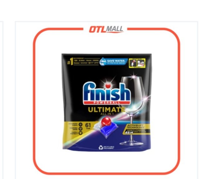 Finish Ultimate All In 1 Powerball Dishwasher Tablets Pack Of 61's