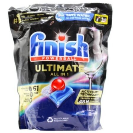 Finish Ultimate All In 1 Powerball Dishwasher Tablets Pack Of 61's